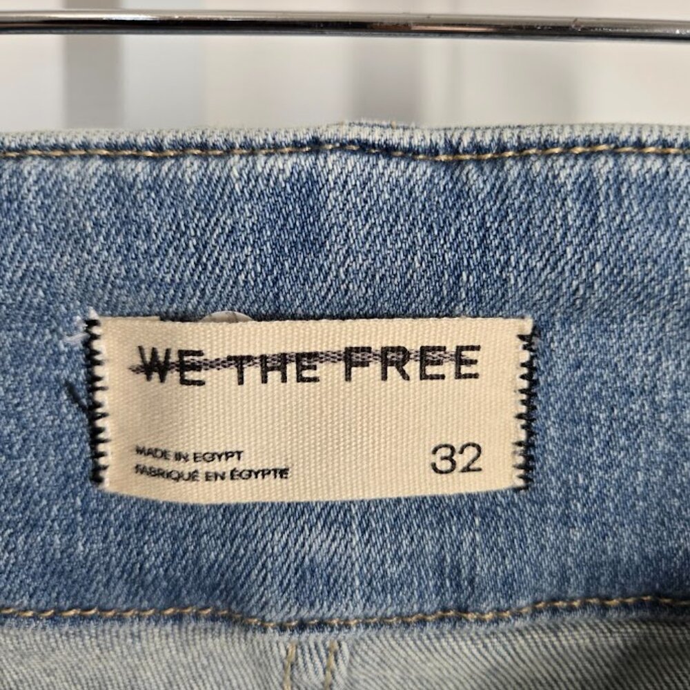 FREE PEOPLE medium blue jayde crop flare jeans Size 32 NWT - Picture 9 of 11